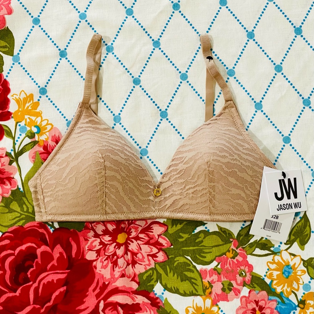 NWT Jason Wu Tan Lace Bralette size 32B